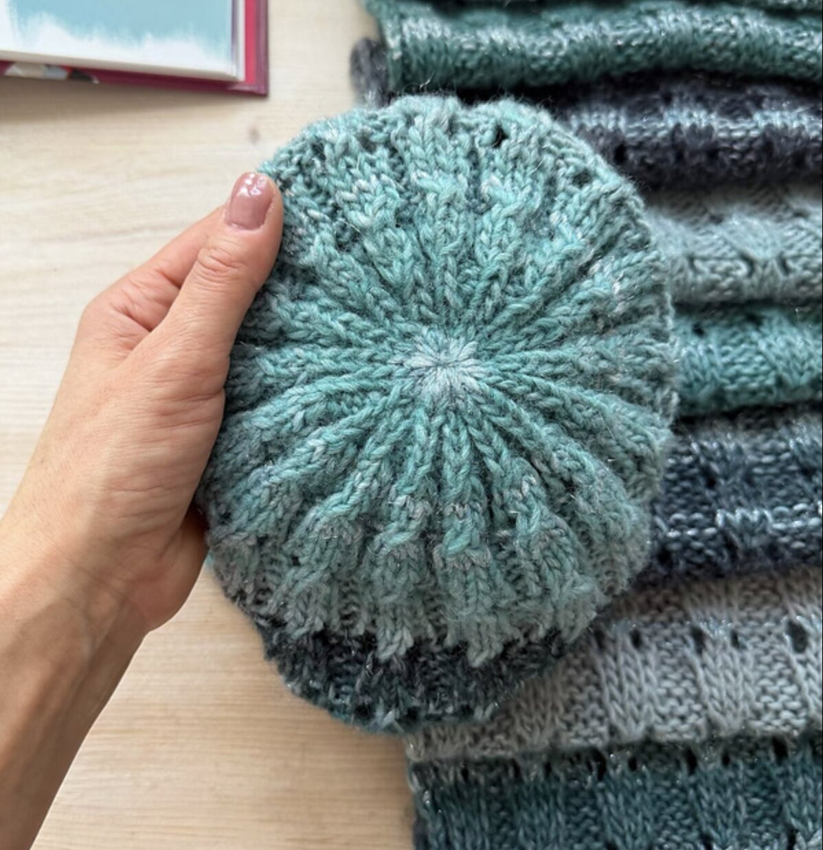 🧶 Icicle Drift Hat Knitting Pattern PDF – Modern Winter Beanie Tutorial