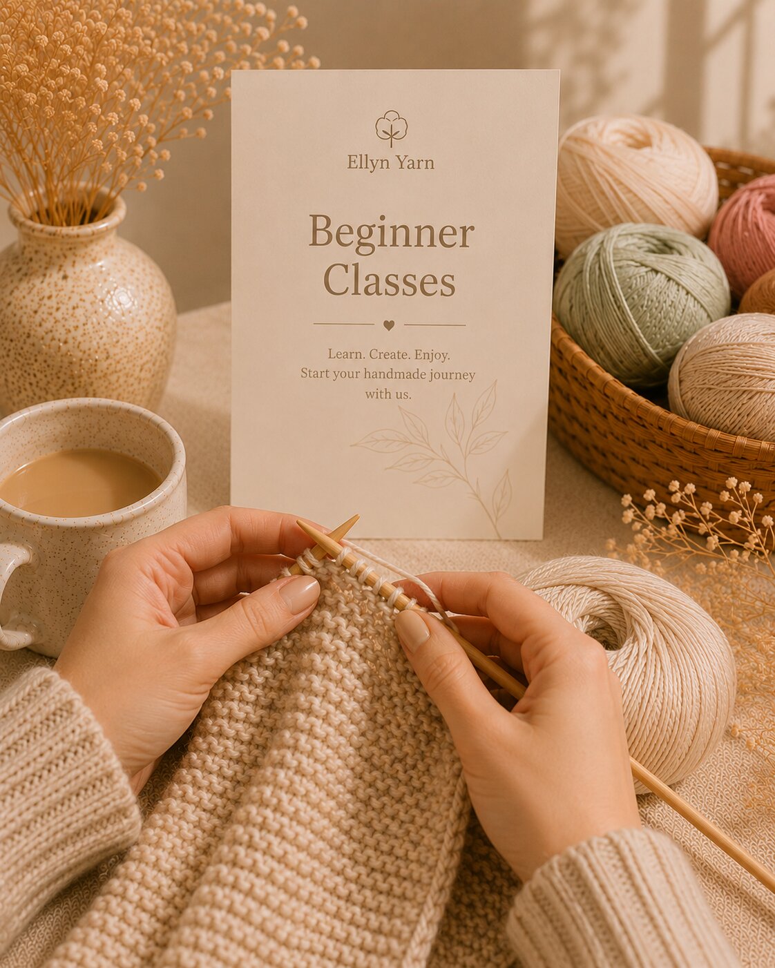 Learn to Knit Continental Style in Calgary | Beginner Knitting Class Canada