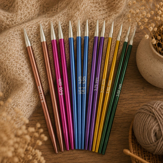 ✨KnitPro Zing 5" Interchangeable Needles | Lightweight Aluminium Needle Tips in Calgary