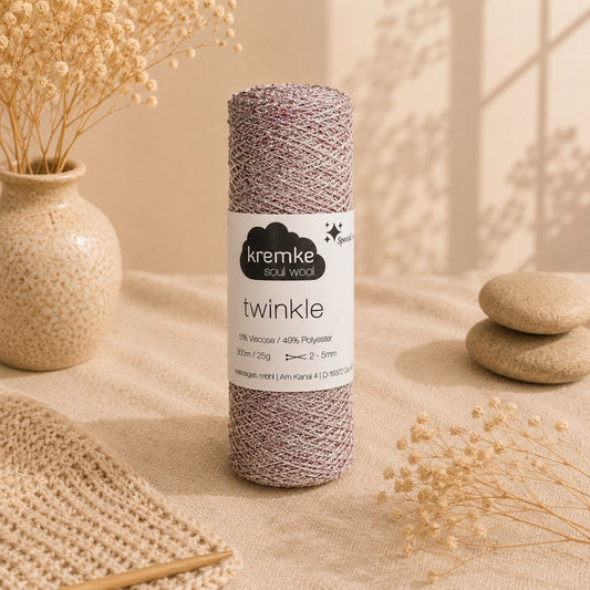 Glitter Yarn for Knitting – Kremke Twinkle Canada (Carry-Along Yarn)
