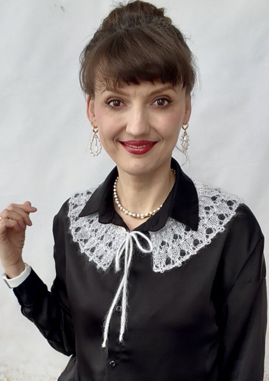 🤍 Heartlace Collar Knitting Pattern PDF – Romantic Lace Detachable Collar