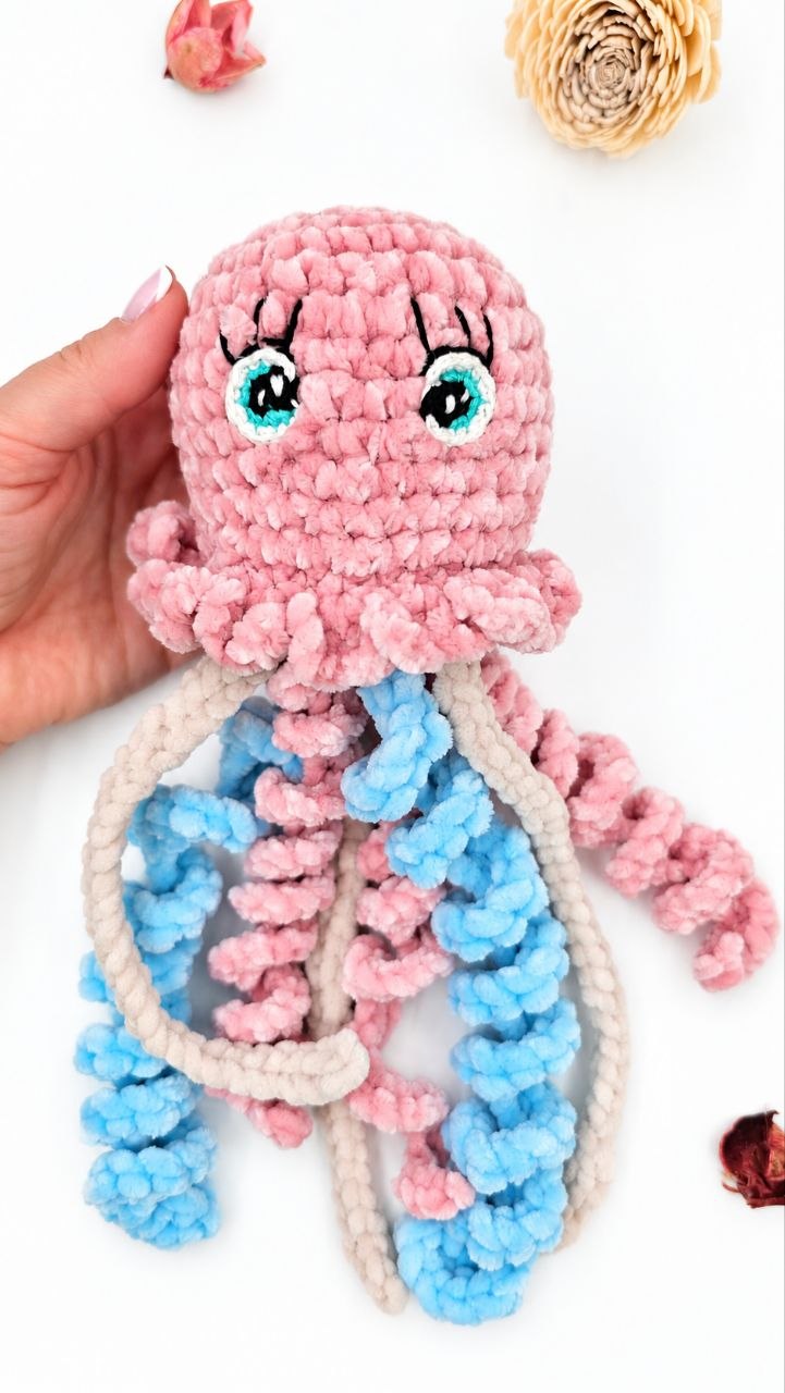 Crochet Jellyfish Toy Pattern – PDF + Video Tutorials