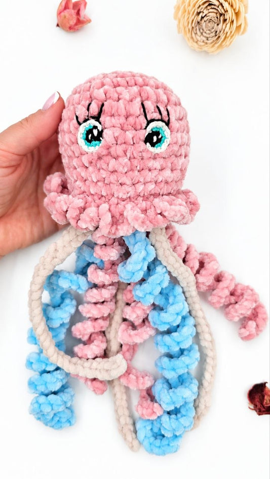 Crochet Jellyfish Toy Pattern – PDF + Video Tutorials